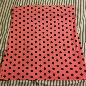 Polka dot tube top